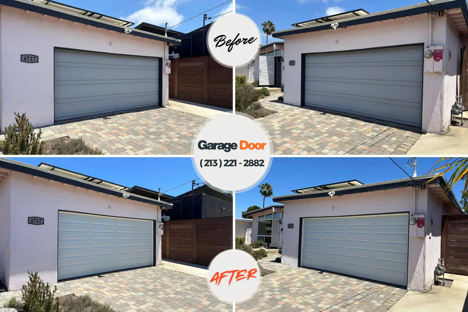 Before and after: Garage Door Service Altamonte Springs, FL